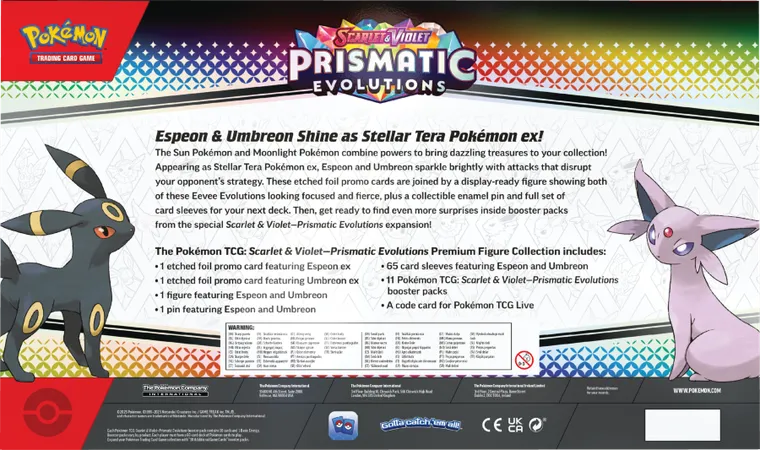 Pokemon TCG: Prismatic Evolution, Super Premium Figure Collection, gra karciana, booster