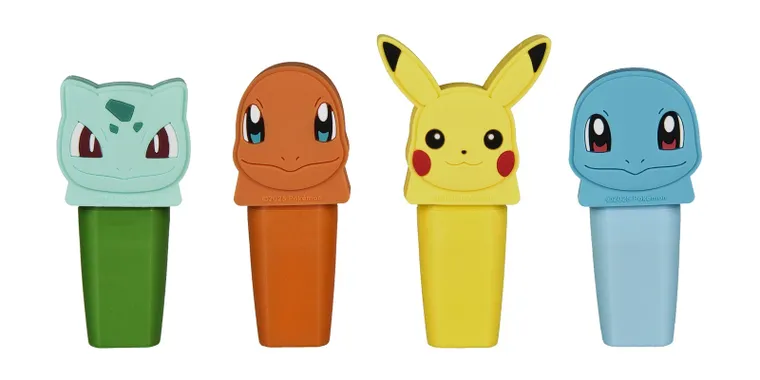 Pokemon, zakreślacze, 4 szt.