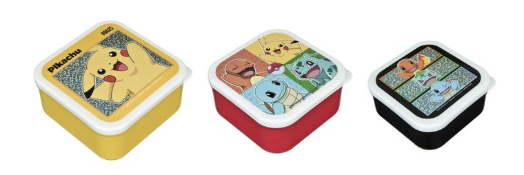 Pokemon, zestaw lunchboxów, 3 szt.