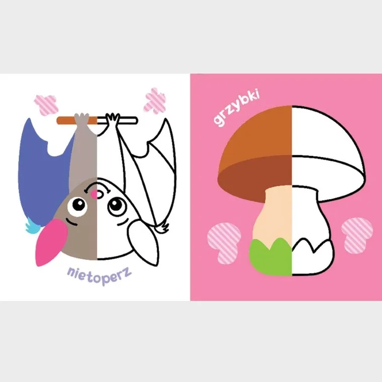 Pół i pół. Kolorowanka malucha z owcą