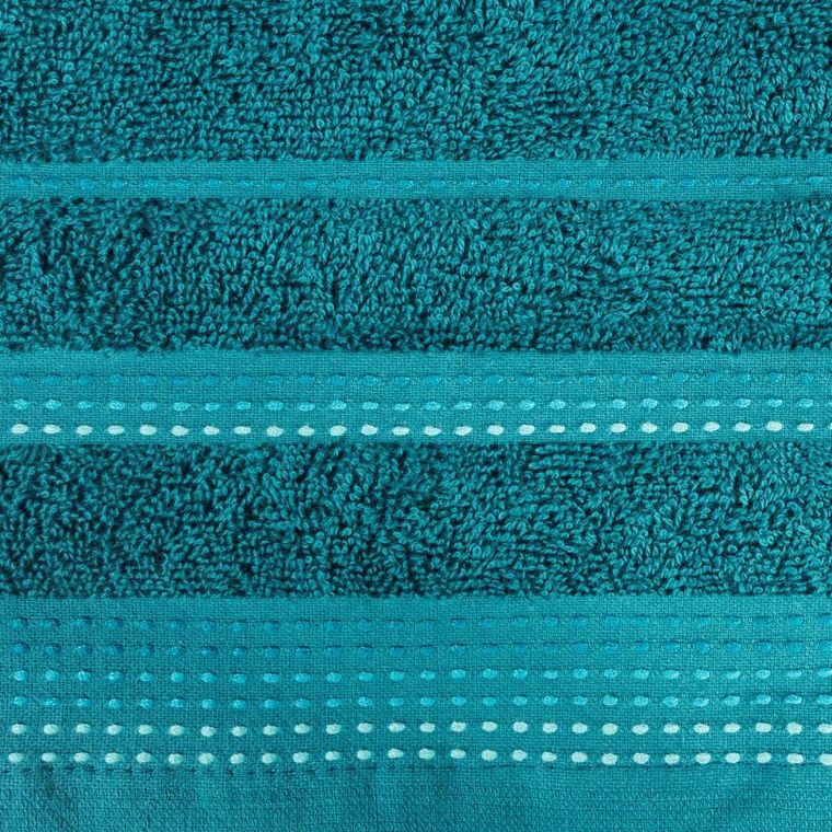 Pola, ręcznik z trzykolorową bordiurą w formie fastrygi, 50-90 cm