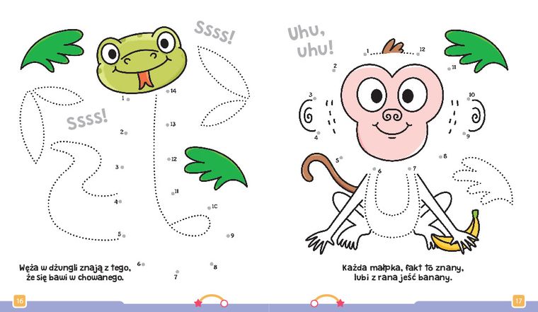 Połącz punkty i zobacz! W zoo. Przygotowanie do nauki pisania. Ścieralny pisak