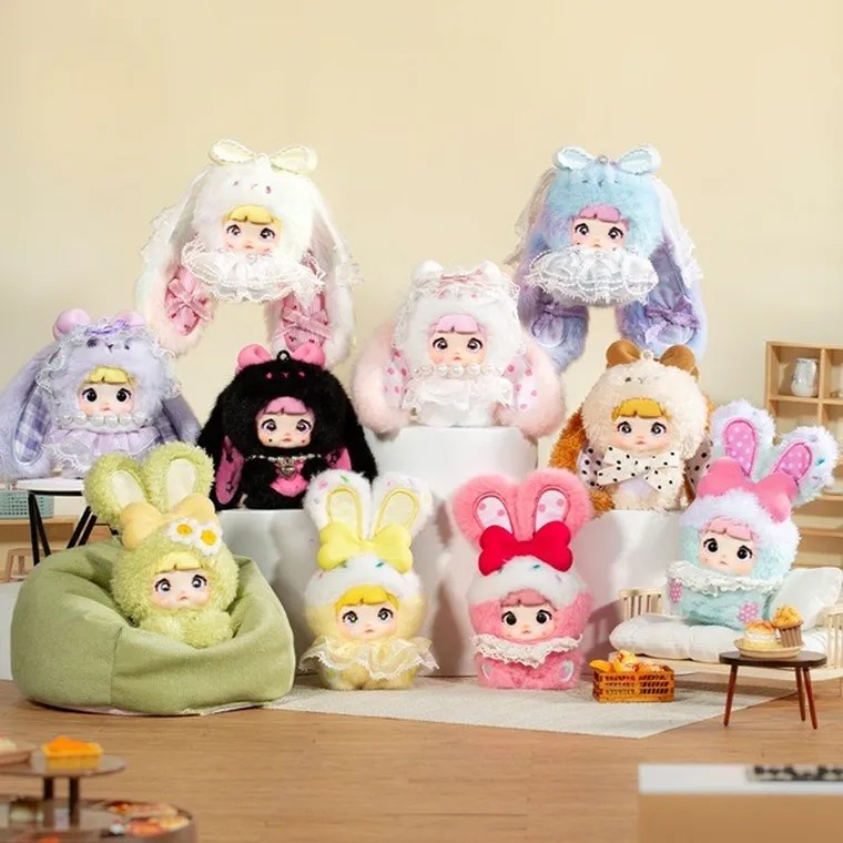 Pop Top, Hi Toy, Nommi, Króliczki, pluszowa figurka z zawieszką, 1 szt.