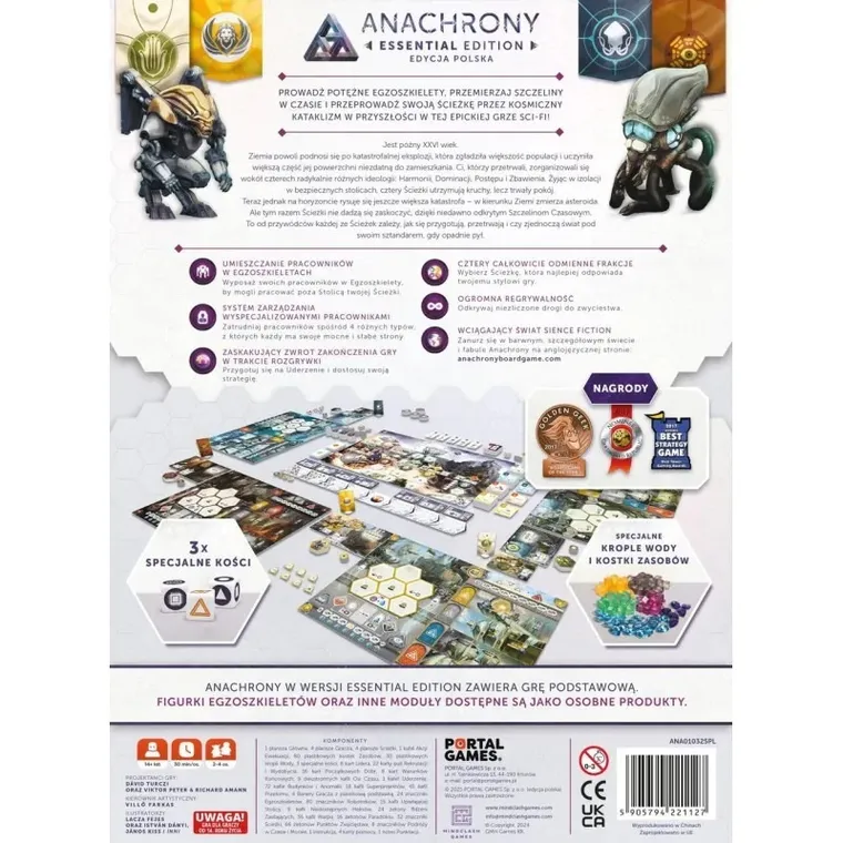 Portal Games, Anachrony, Essential Edition, gra strategiczna