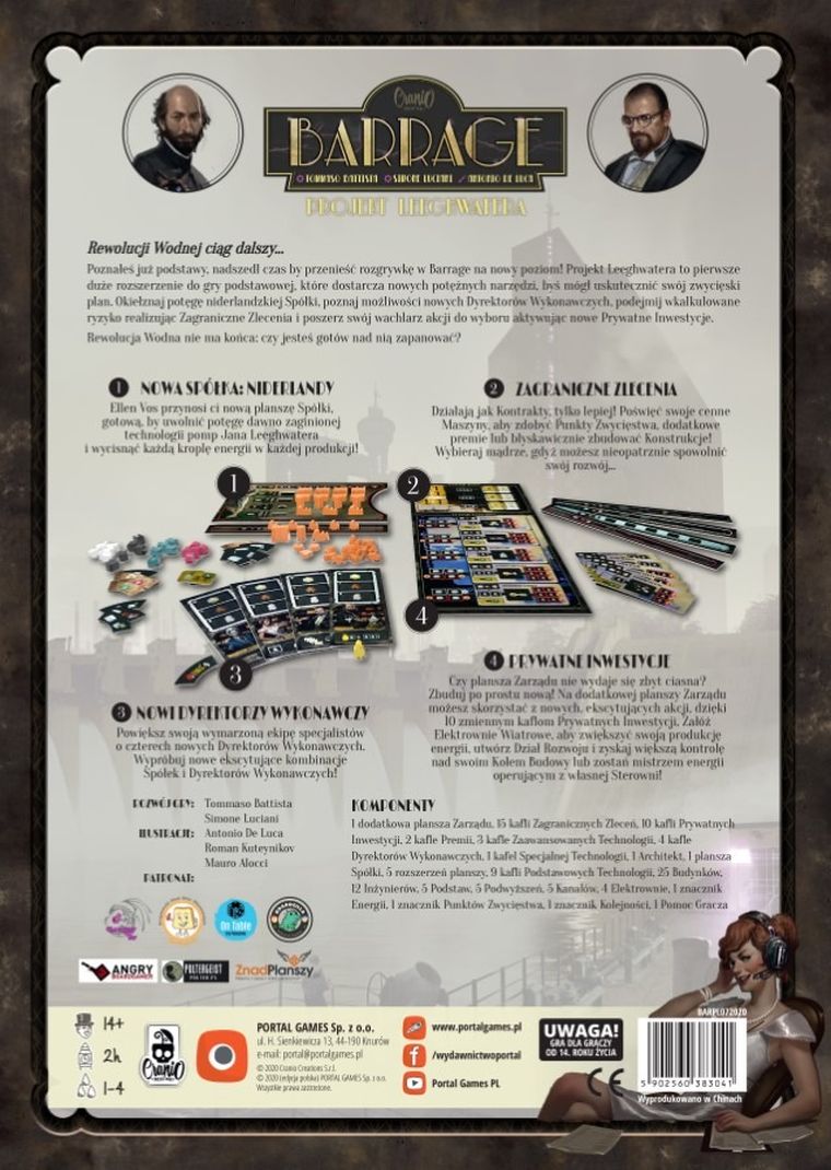 Portal Games, Barrage: Projekt Leeghwatera, dodatek do gry