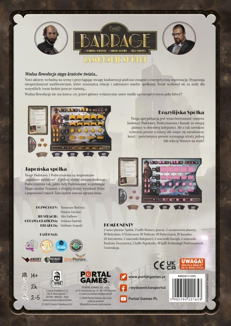 Portal Games, Barrage: Zamorskie Spółki, dodatek do gry