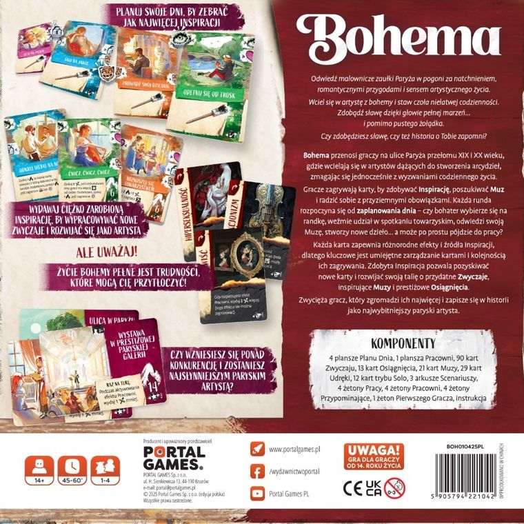 Portal Games, Bohema, gra karciana