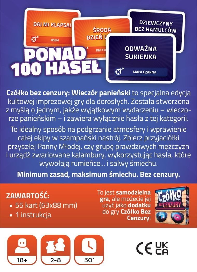 Portal Games, Czółko, Bez Cenzury - Wieczór Panieński, gra towarzyska