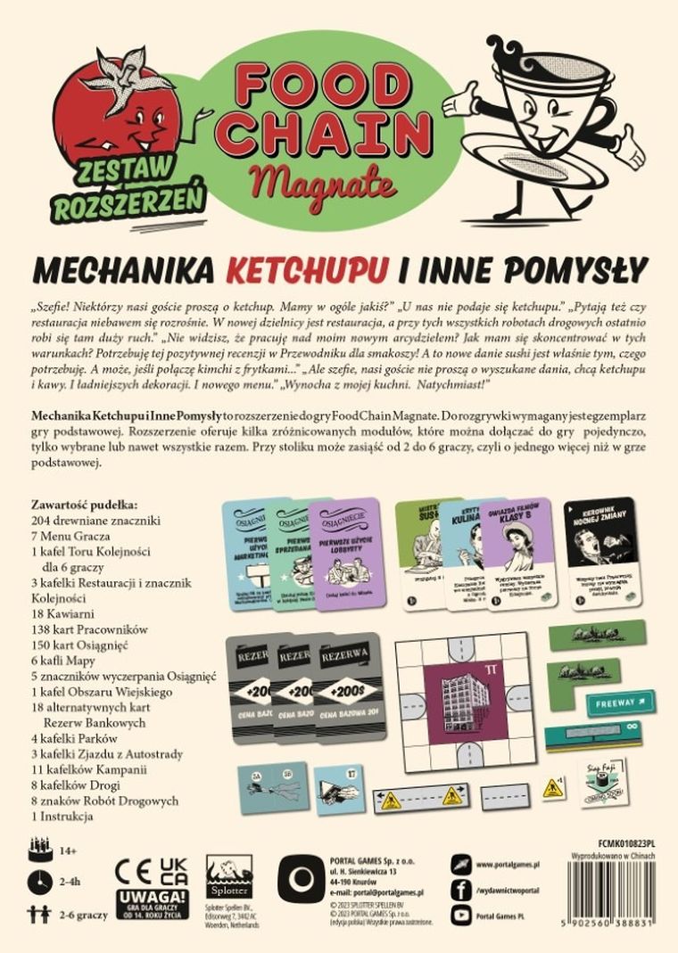 Portal Games, Food Chain Magnate, Mechanika Ketchupu i Inne Pomysły, dodatek do gry