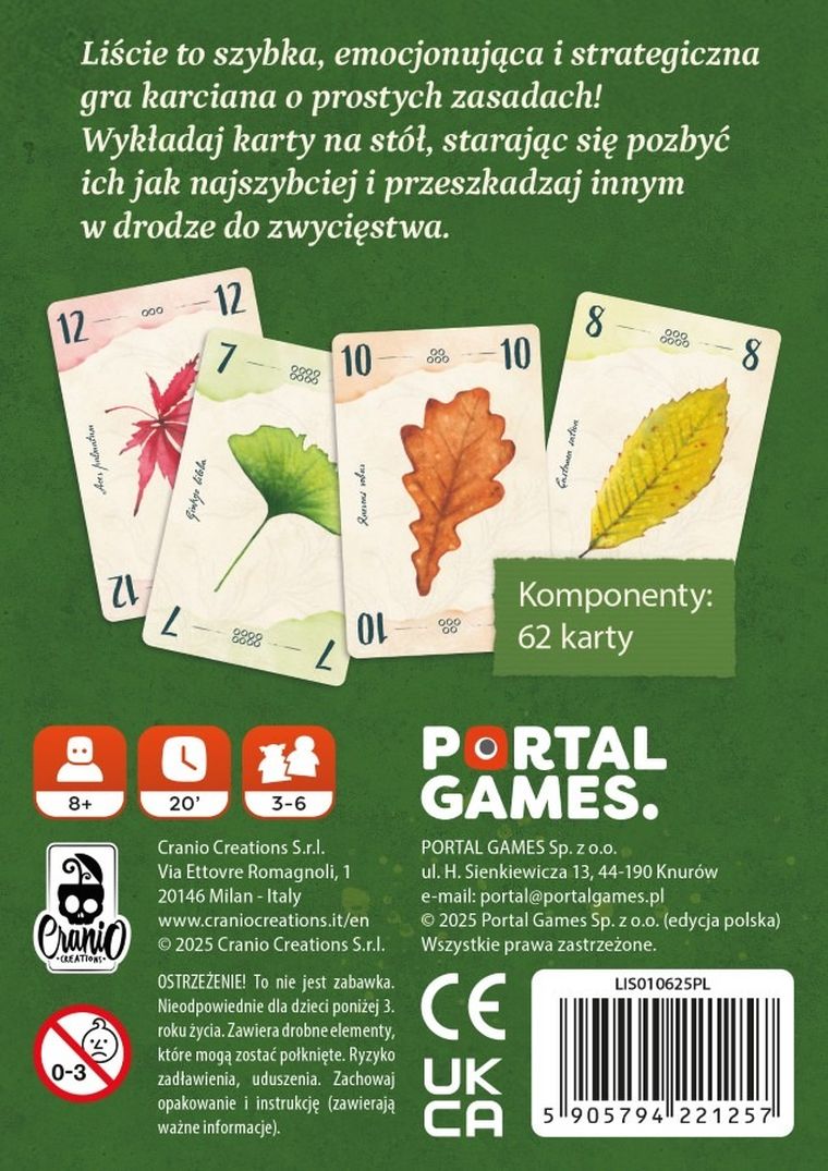Portal Games, Liście, gra karciana