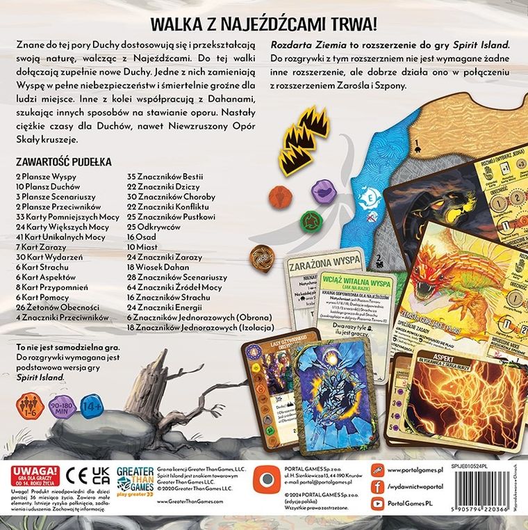 Portal Games, Spirit Island: Rozdarta Ziemia, dodatek do gry