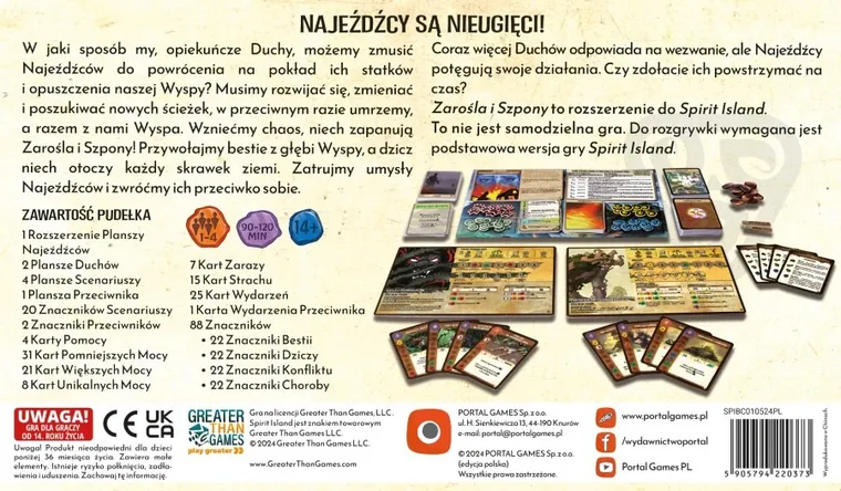 Portal Games, Spirit Island: Zarośla i Szpony, dodatek do gry