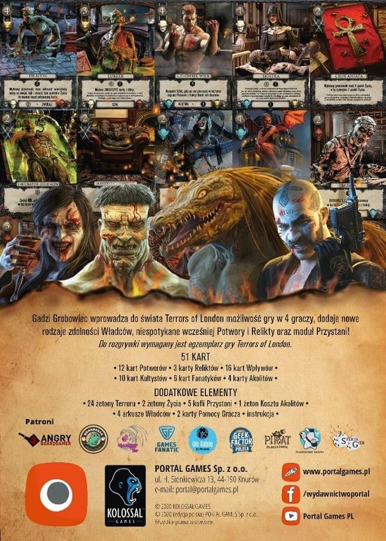 Portal Games, Terrors of London: Gadzi Grobowiec, dodatek do gry