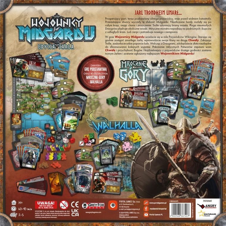 Portal Games, Wojownicy Midgardu, Edycja Jarla, gra strategiczna z dodatkami