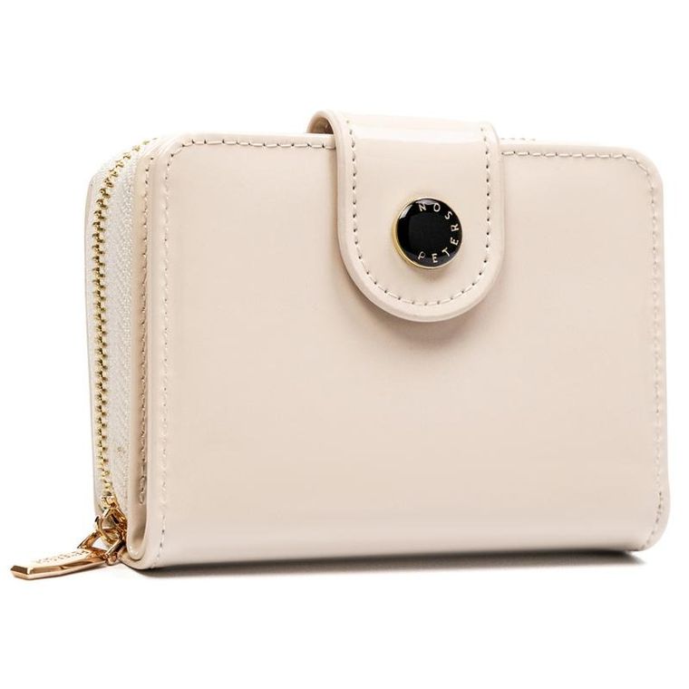 Portfel, beżowy, skóra ekologiczna, Peterson