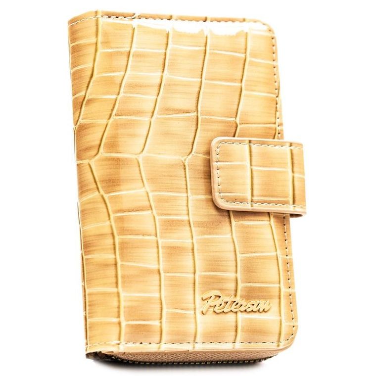 Portfel, beżowy, skóra ekologiczna, Peterson