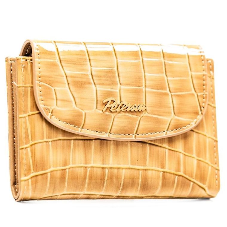 Portfel, beżowy, skóra ekologiczna, Peterson