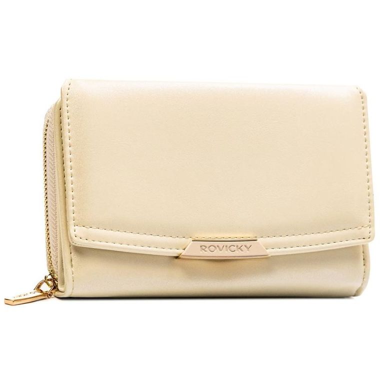 Portfel, beżowy, skóra ekologiczna, Rovicky