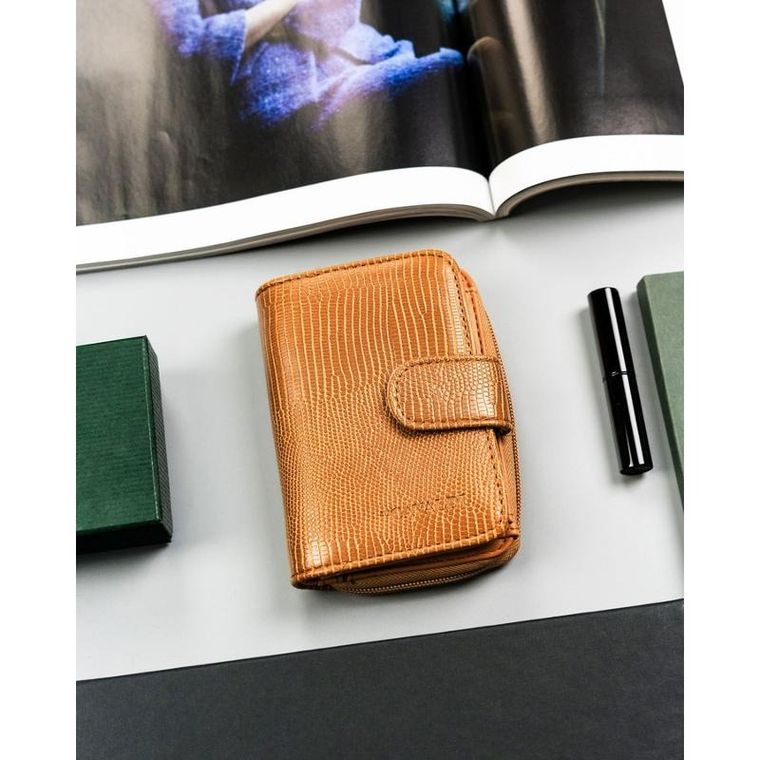 Portfel, brązowy, skóra ekologiczna, 4U Cavaldi