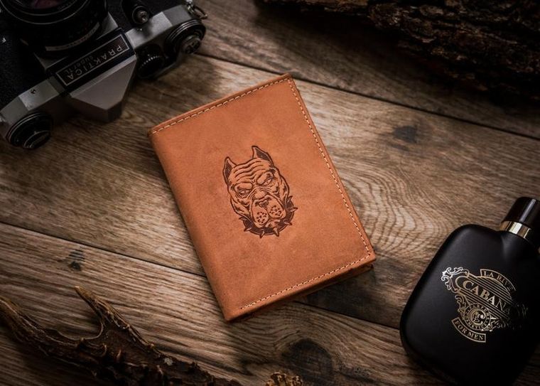 Portfel, brązowy, skórzany, Always Wild