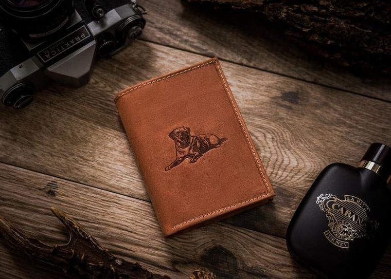 Portfel, brązowy, skórzany, Always Wild