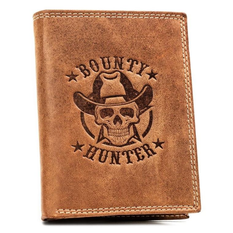 Portfel, brązowy, skórzany, Always Wild