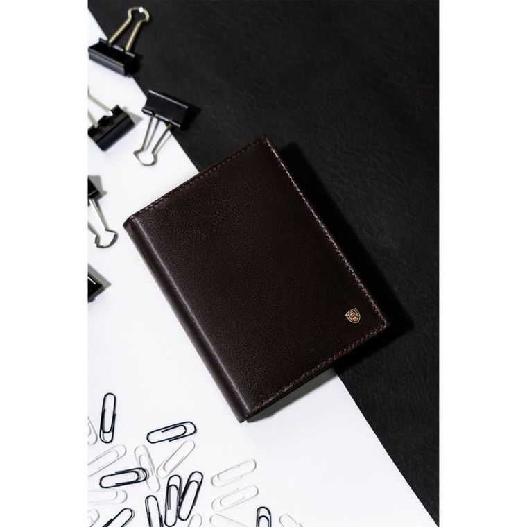 Portfel, brązowy, skórzany, RFID, Rovicky