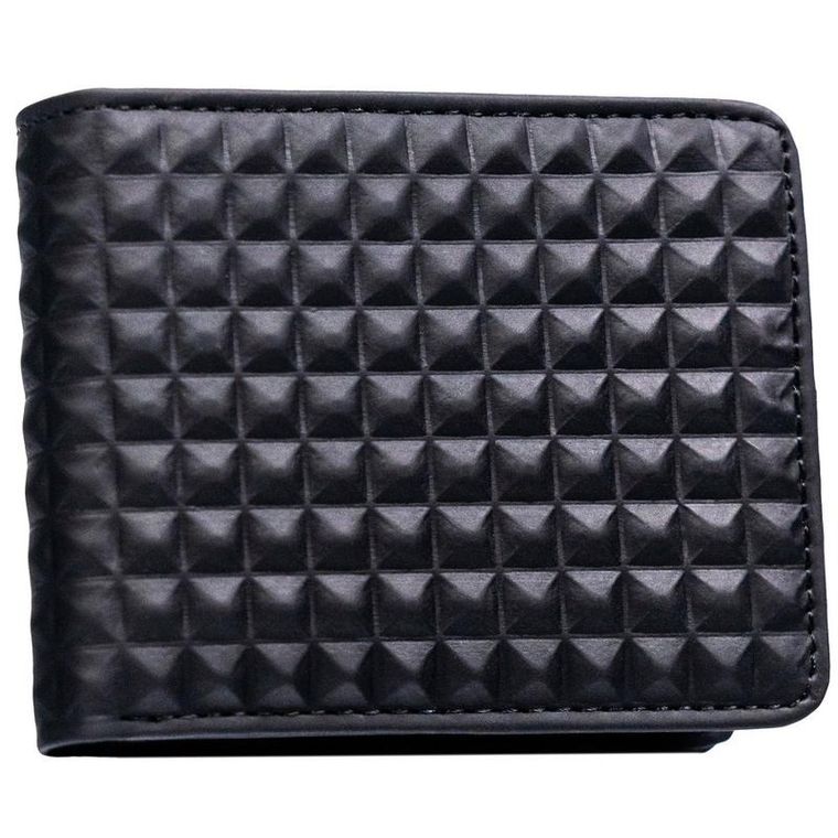 Portfel, czarny, skóra ekologiczna, Peterson