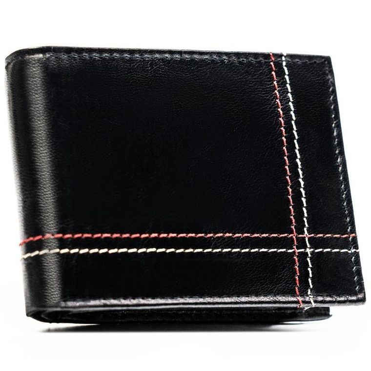 Portfel, czarny, skórzany, RFID, Always Wild