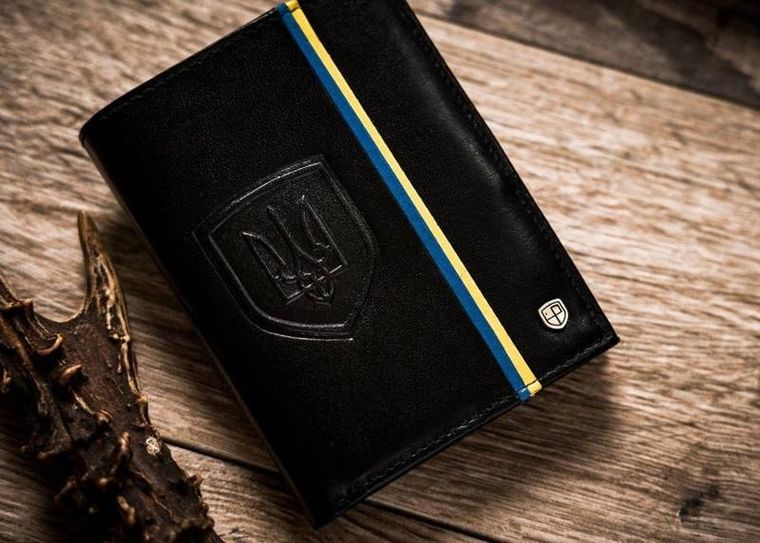 Portfel, czarny, skórzany, RFID, Peterson