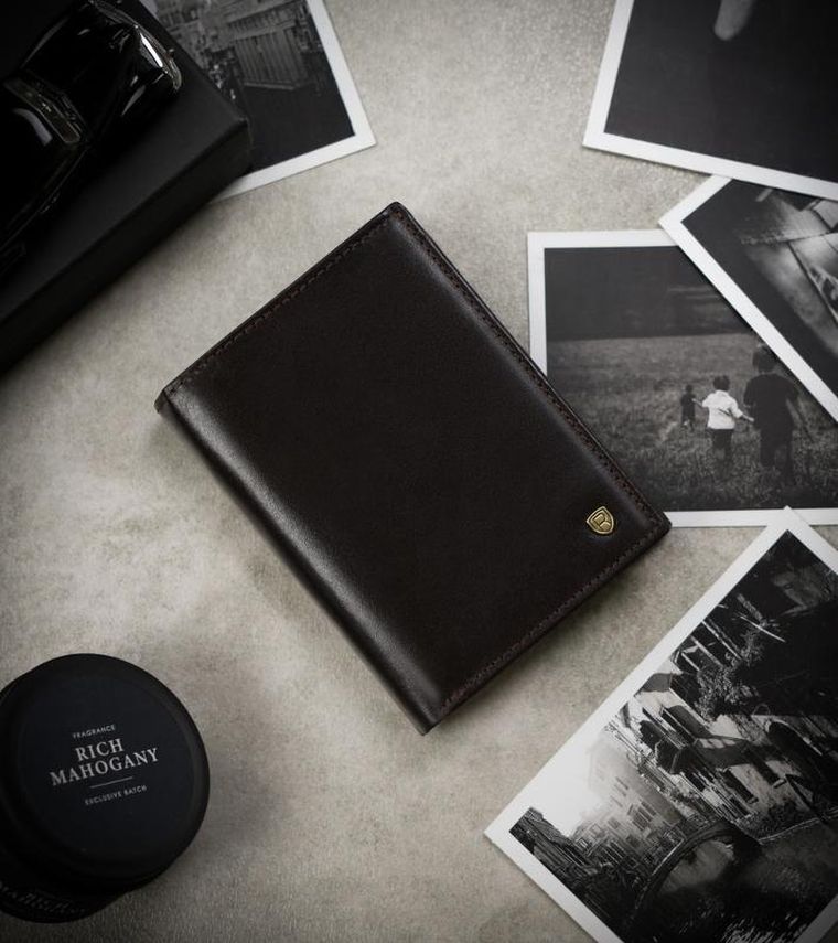 Portfel, czarny, skórzany, RFID, Rovicky