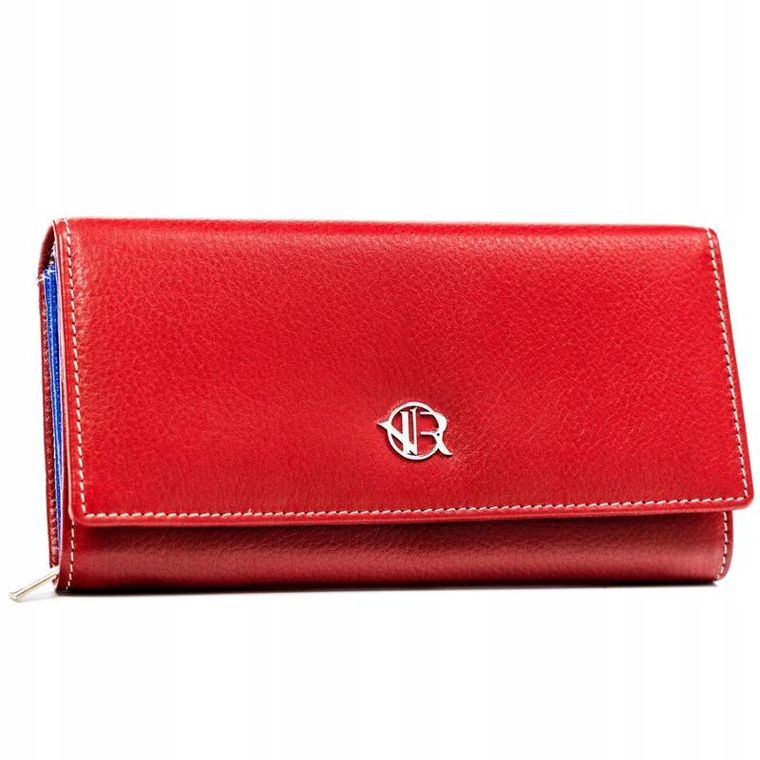 Portfel, czerwony, skórzany, Rovicky