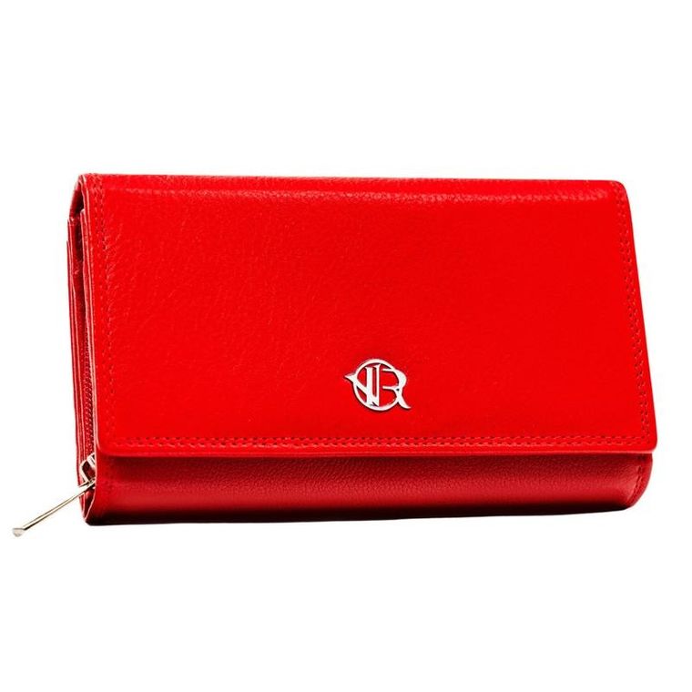 Portfel, czerwony, skórzany, Rovicky
