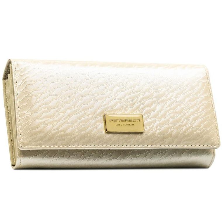 Portfel, ecru, Peterson