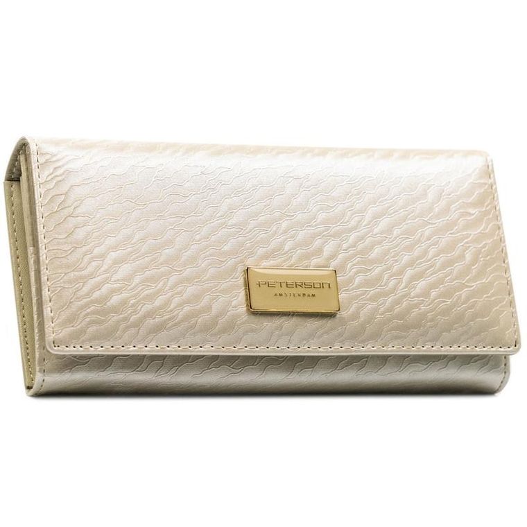 Portfel, ecru, Peterson