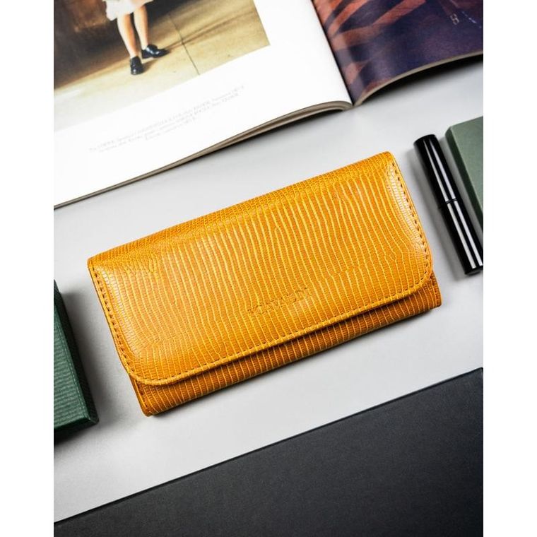 Portfel, jasnobrązowy, skóra ekologiczna, 4U Cavaldi