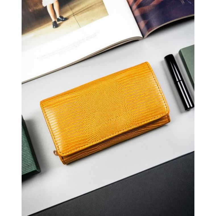 Portfel, jasnobrązowy, skóra ekologiczna, 4U Cavaldi