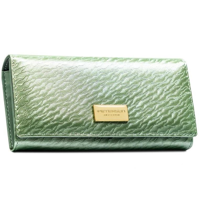 Portfel, jasnozielony, Peterson