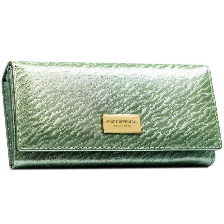 Portfel, jasnozielony, Peterson