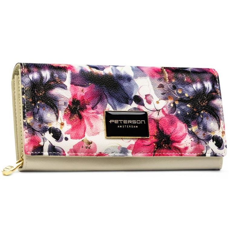 Portfel, mix, skóra naturalna i ekologiczna, Peterson