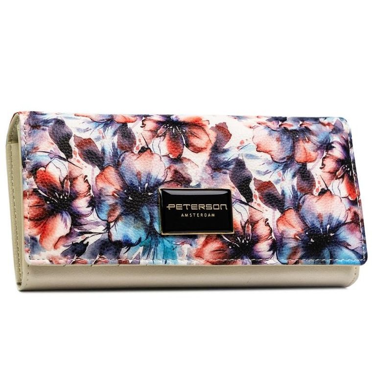 Portfel, mix, skóra naturalna i ekologiczna, Peterson
