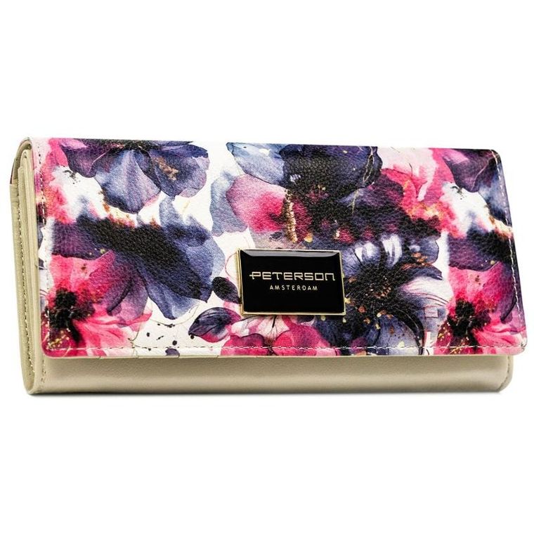 Portfel, mix, skóra naturalna i ekologiczna, Peterson