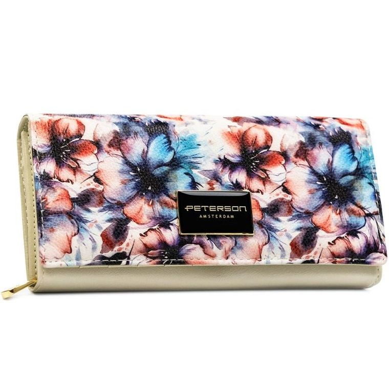 Portfel, mix, skóra naturalna i ekologiczna, Peterson