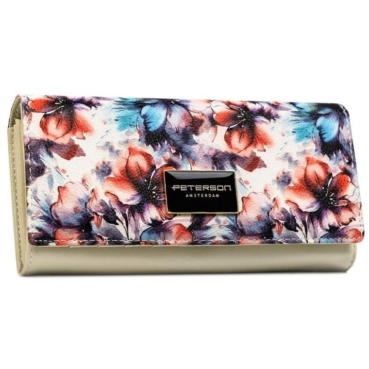 Portfel, mix, skóra naturalna i ekologiczna, RFID, Peterson