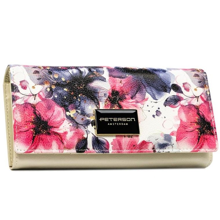 Portfel, mix, skóra naturalna i ekologiczna, RFID, Peterson