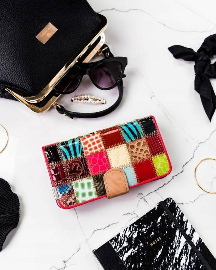 Portfel, mix, skórzany, Lorenti