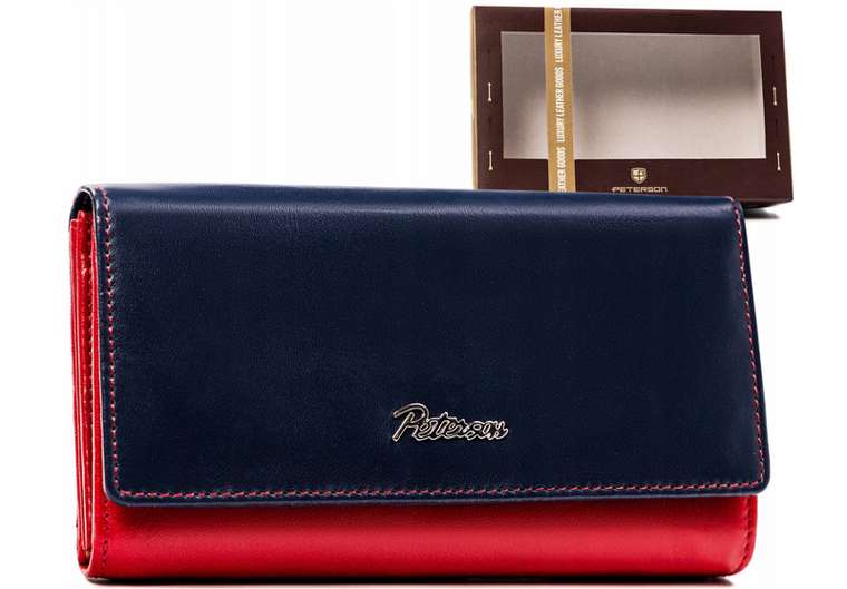 Portfel, mix, skórzany, Peterson