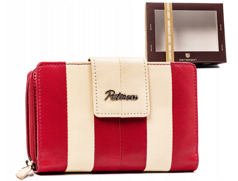 Portfel, mix, skórzany, Peterson