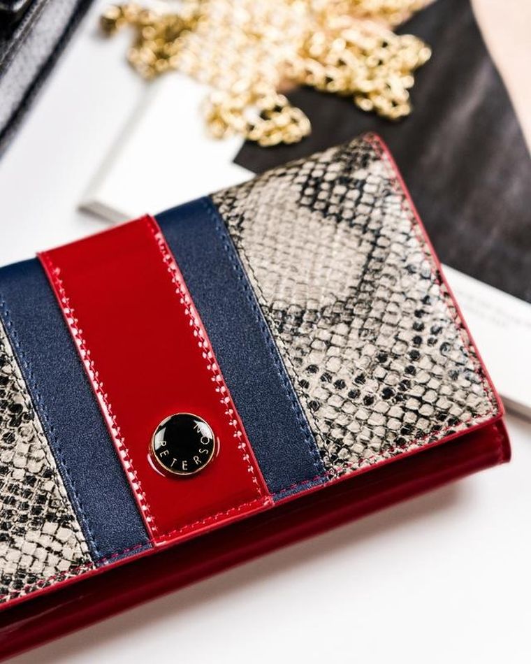 Portfel, mix, skórzany, Peterson