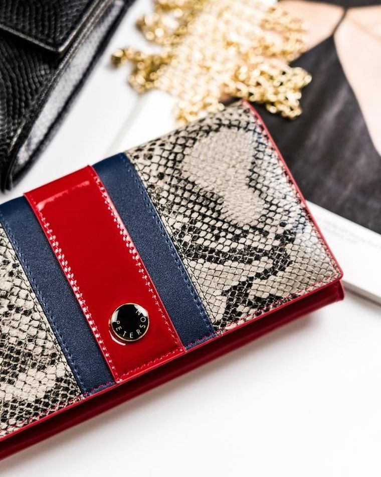 Portfel, mix, skórzany, Peterson